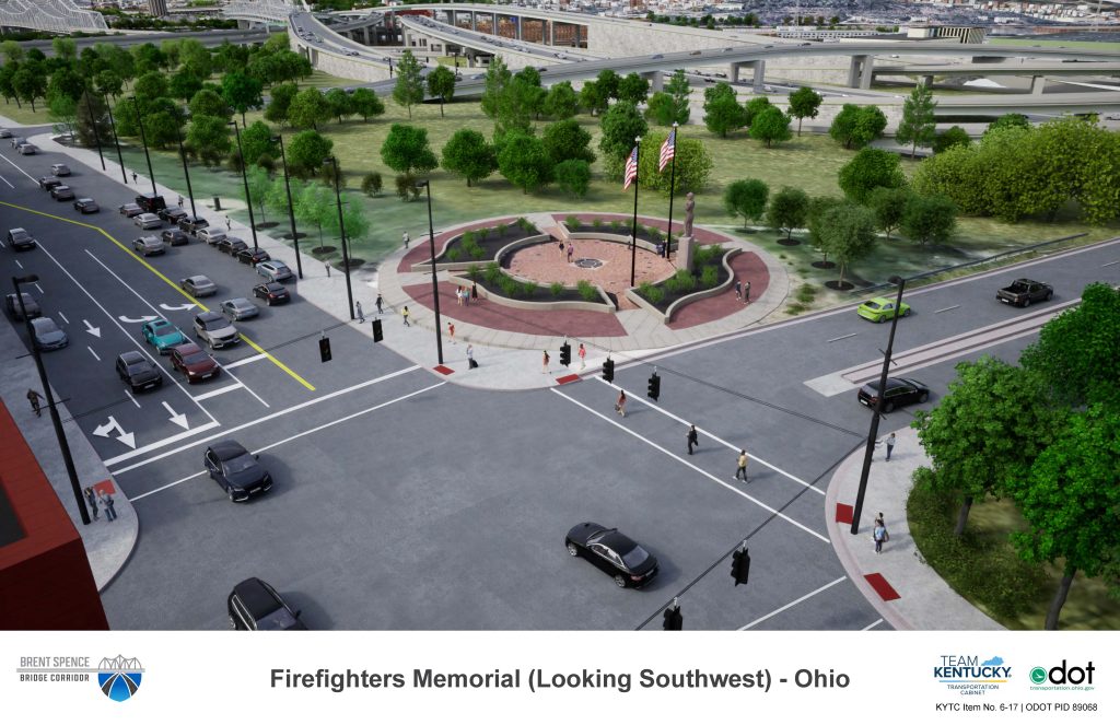 Firefighters Memorial Looking Southwest, Day View